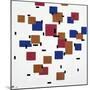 Composition in Colour A, 1917-Piet Mondrian-Mounted Giclee Print