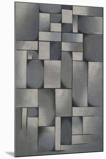 Composition in Gray (Rag-Time)-Theo Van Doesburg-Mounted Giclee Print