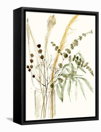 Composition in Vase II-Jennifer Goldberger-Framed Stretched Canvas