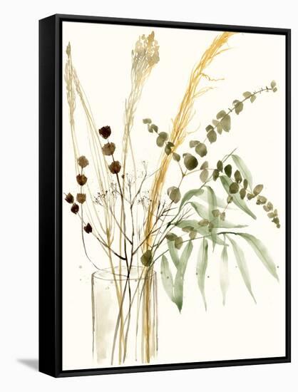 Composition in Vase II-Jennifer Goldberger-Framed Stretched Canvas