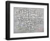 Composition No 11 in Grey, Pink and Blue, 1913-Piet Mondrian-Framed Giclee Print