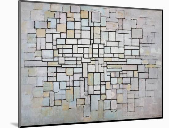 Composition No 11 in Grey, Pink and Blue, 1913-Piet Mondrian-Mounted Giclee Print
