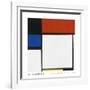 Composition No. III / Fox Trot B with Black, Red, Blue and Yellow, 1929-Piet Mondrian-Framed Art Print