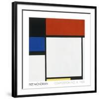 Composition No. III / Fox Trot B with Black, Red, Blue and Yellow, 1929-Piet Mondrian-Framed Art Print