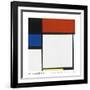 Composition No. III / Fox Trot B with Black, Red, Blue and Yellow, 1929-Piet Mondrian-Framed Art Print