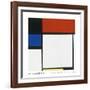 Composition No. III / Fox Trot B with Black, Red, Blue and Yellow, 1929-Piet Mondrian-Framed Art Print