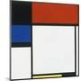 Composition No. III / Fox Trot B with Black, Red, Blue and Yellow, 1929-Piet Mondrian-Mounted Art Print