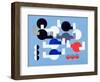 Composition of Circles and Overlapping Angles, 1930 (Oil on Canvas)-Sophie Taeuber-Arp-Framed Giclee Print