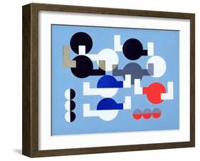 Composition of Circles and Overlapping Angles, 1930 (Oil on Canvas)-Sophie Taeuber-Arp-Framed Giclee Print