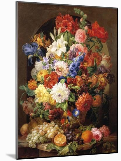 Composition of Flowers, 1839-Joseph Nigg-Mounted Giclee Print