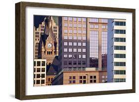 Composition of Milwaukee Buildings-benkrut-Framed Photographic Print