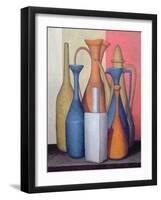 Composition of Vessels, Varying Tones-Brian Irving-Framed Giclee Print