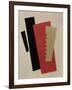 Composition (Red-Black-Gol)-Lyubov Sergeyevna Popova-Framed Giclee Print