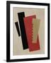 Composition (Red-Black-Gol)-Lyubov Sergeyevna Popova-Framed Giclee Print