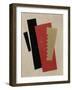 Composition (Red-Black-Gol)-Lyubov Sergeyevna Popova-Framed Giclee Print