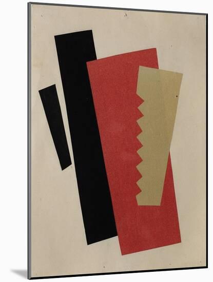 Composition (Red-Black-Gol)-Lyubov Sergeyevna Popova-Mounted Giclee Print