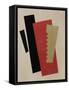 Composition (Red-Black-Gol)-Lyubov Sergeyevna Popova-Framed Stretched Canvas