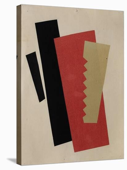 Composition (Red-Black-Gol)-Lyubov Sergeyevna Popova-Stretched Canvas