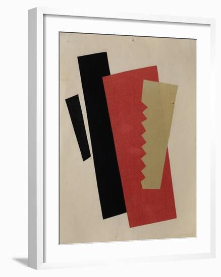 Composition (Red-Black-Gol)-Lyubov Sergeyevna Popova-Framed Giclee Print