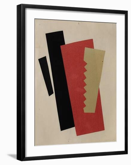 Composition (Red-Black-Gol)-Lyubov Sergeyevna Popova-Framed Giclee Print