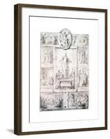 Composition Sketch, C1513-1540-Parmigianino-Framed Giclee Print