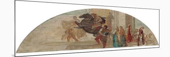 Composition Sketch for an Unexecuted Mural-George Frederick Watts-Mounted Giclee Print