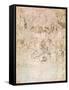 Composition Sketch For the Adoration of the Magi, 1481-Leonardo da Vinci-Framed Stretched Canvas