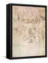 Composition Sketch For the Adoration of the Magi, 1481-Leonardo da Vinci-Framed Stretched Canvas