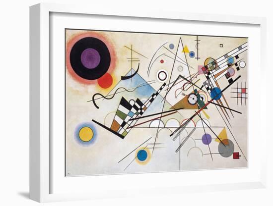 Composition VIII (1923)-Wassily Kandinsky-Framed Art Print