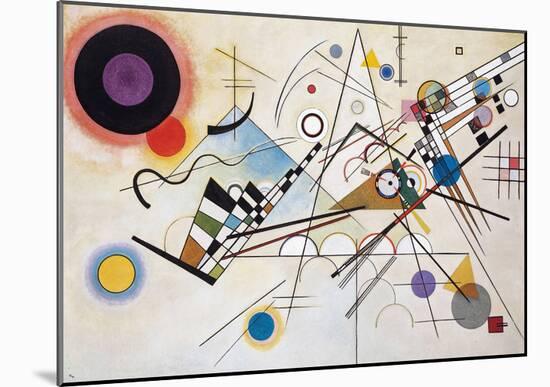 Composition VIII (1923)-Wassily Kandinsky-Mounted Art Print