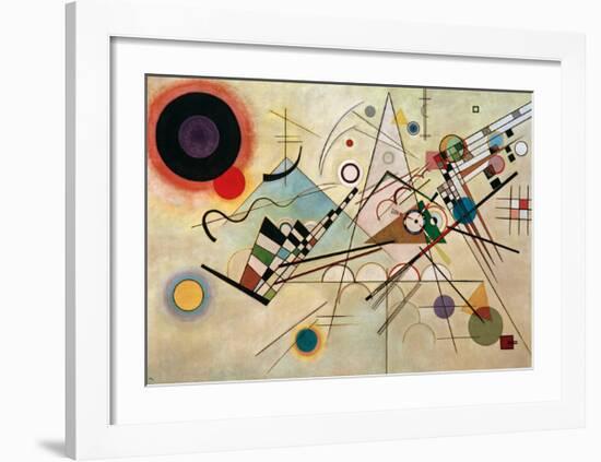 Composition VIII, 1923-Wassily Kandinsky-Framed Giclee Print