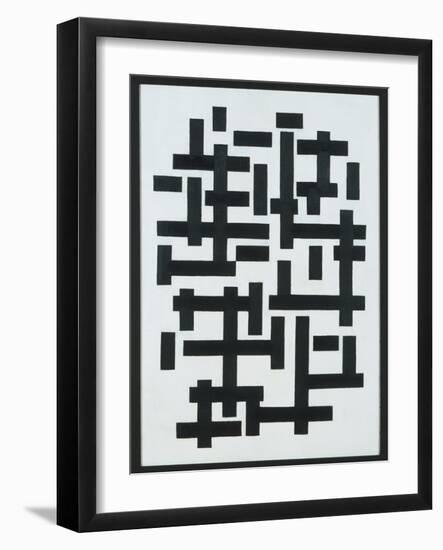 Composition White-Black, 1918-Theo van Doesburg-Framed Giclee Print