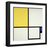 Composition with Blue and Yellow-Piet Mondrian-Framed Giclee Print