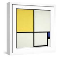 Composition with Blue and Yellow-Piet Mondrian-Framed Giclee Print