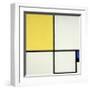 Composition with Blue and Yellow-Piet Mondrian-Framed Giclee Print