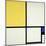 Composition with Blue and Yellow-Piet Mondrian-Mounted Giclee Print