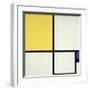 Composition with Blue and Yellow-Piet Mondrian-Framed Giclee Print