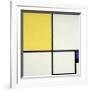 Composition with Blue and Yellow-Piet Mondrian-Framed Giclee Print