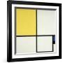 Composition with Blue and Yellow-Piet Mondrian-Framed Giclee Print