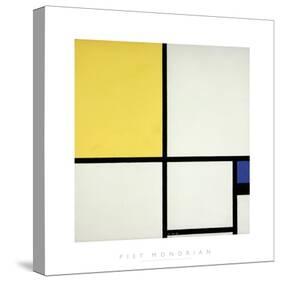 Composition with Blue and Yellow-Piet Mondrian-Stretched Canvas