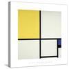 Composition with Blue and Yellow-Piet Mondrian-Stretched Canvas