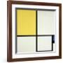 Composition with Blue and Yellow-Piet Mondrian-Framed Art Print