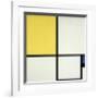 Composition with Blue and Yellow-Piet Mondrian-Framed Art Print