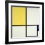 Composition with Blue and Yellow-Piet Mondrian-Framed Art Print
