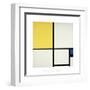 Composition with Blue and Yellow-Piet Mondrian-Framed Giclee Print