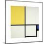 Composition with Blue and Yellow-Piet Mondrian-Mounted Giclee Print