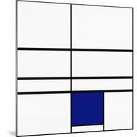 Composition with Blue, c.1935-Piet Mondrian-Mounted Serigraph