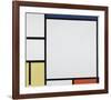 Composition with Blue, Red, Yellow and Black-Piet Mondrian-Framed Premium Giclee Print