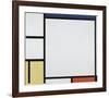 Composition with Blue, Red, Yellow and Black-Piet Mondrian-Framed Premium Giclee Print