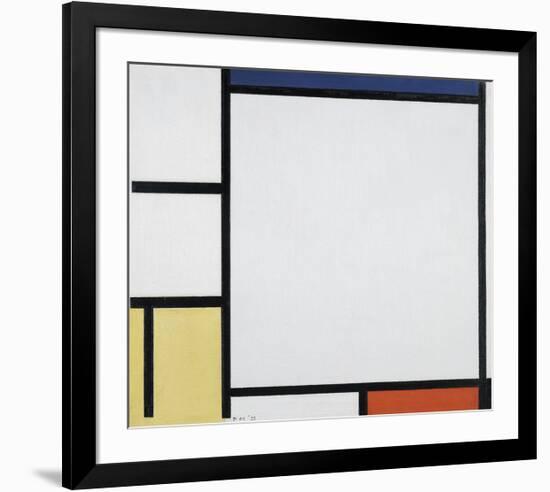 Composition with Blue, Red, Yellow and Black-Piet Mondrian-Framed Premium Giclee Print